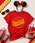 Rust-Eze Tee, Vintage Racing-Inspired Graphic Shirt, Garage & Car Fan Tee, Vintage Auto Racing Style Shirt, Retro Racing Sponsor