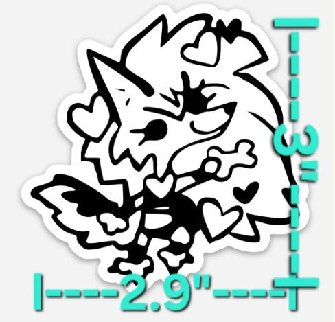 Blitzø doodles 3" sticker pack (Helluva Boss inspired)