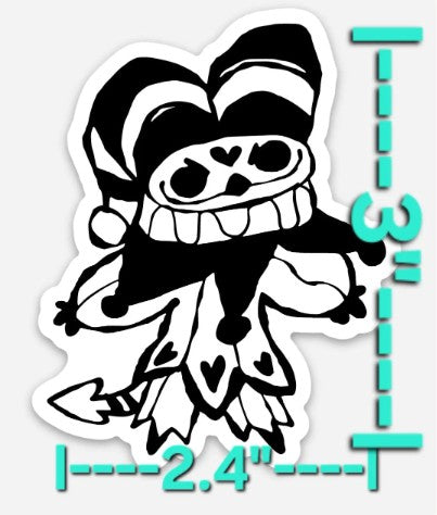 Blitzø doodles 3" sticker pack (Helluva Boss inspired)