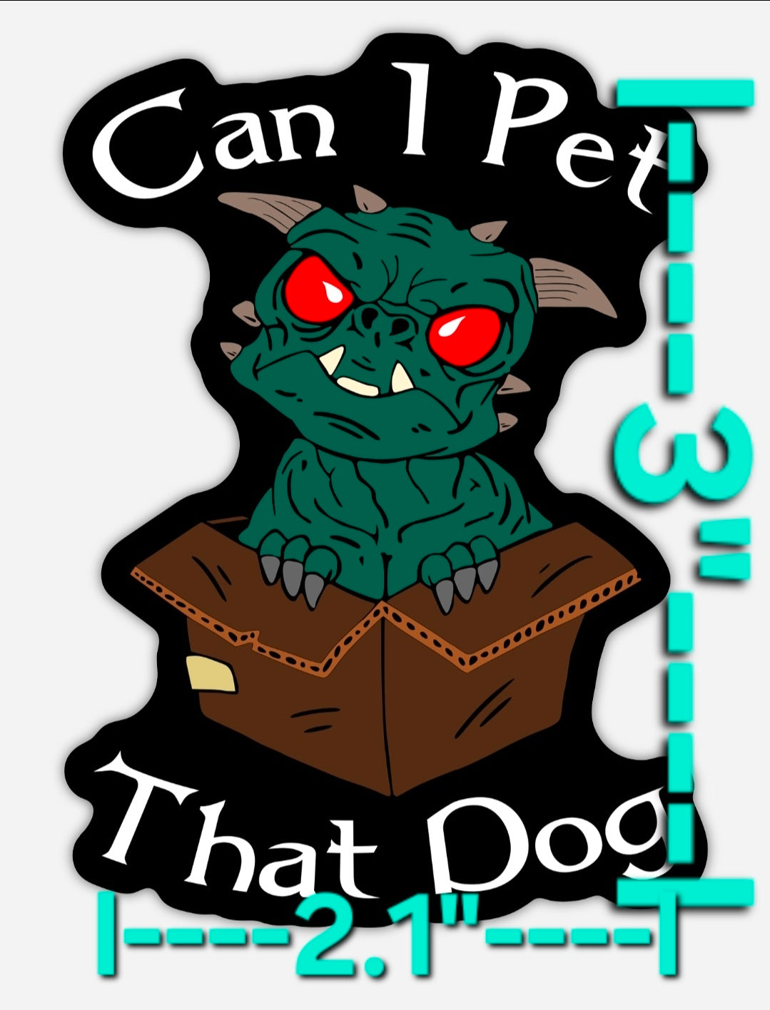 Can I Pet Your Dog? – Cute Ghostbusters Terror Dog Sticker