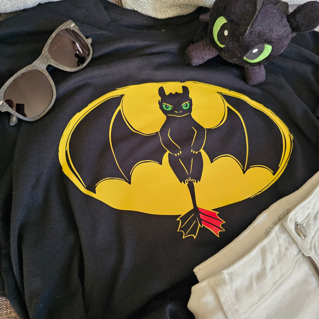 Toothless dragon symbol parody Tee