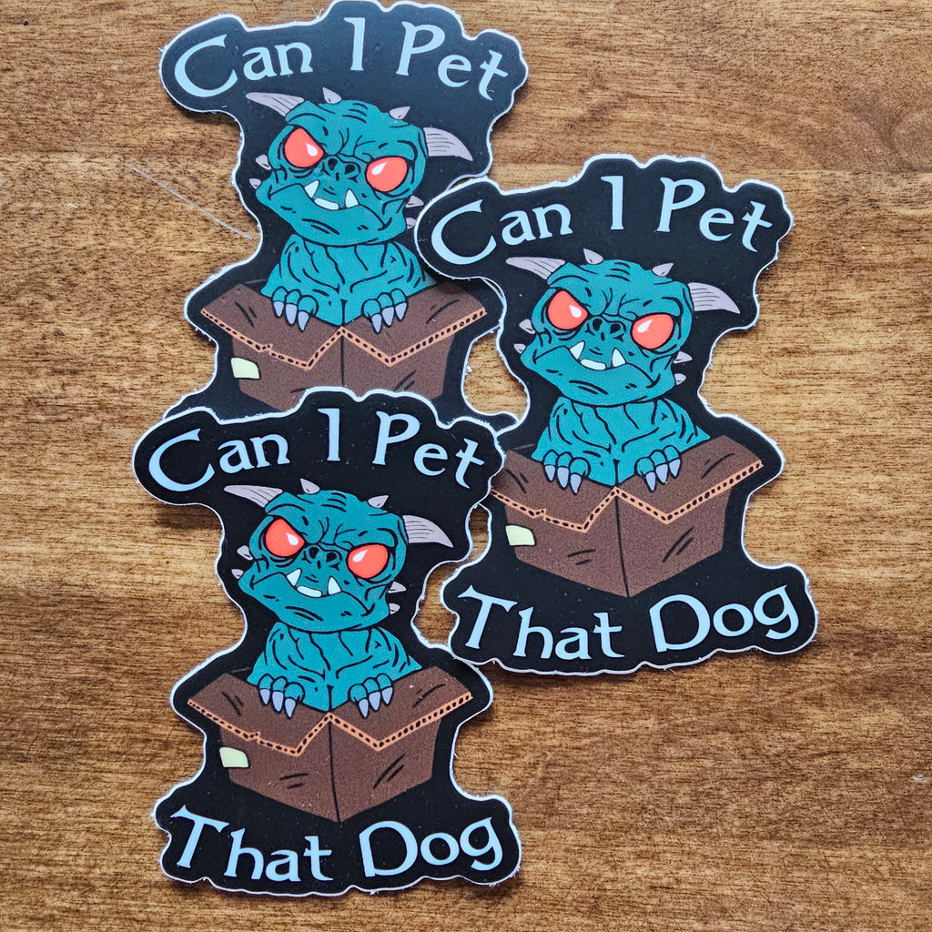 Can I Pet Your Dog? – Cute Ghostbusters Terror Dog Sticker